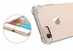 Dafoni Hummer iPhone 7 / 8 Ultra Koruma Silikon Kenarlı Şeffaf Kılıf - 6