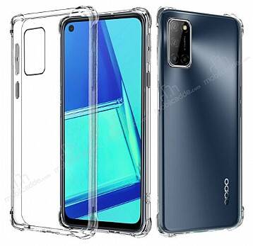 Dafoni Hummer Oppo A72 Ultra Koruma Silikon Kenarlı Şeffaf Kılıf - 1