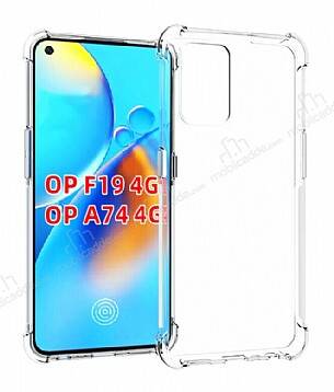 Dafoni Hummer Oppo A74 4G Ultra Koruma Silikon Kenarlı Şeffaf Kılıf - 1