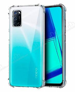 Dafoni Hummer Oppo A92 Ultra Koruma Silikon Kenarlı Şeffaf Kılıf - 1