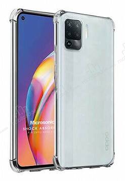 Dafoni Hummer Oppo Reno5 F Ultra Koruma Silikon Kenarlı Şeffaf Kılıf - 1