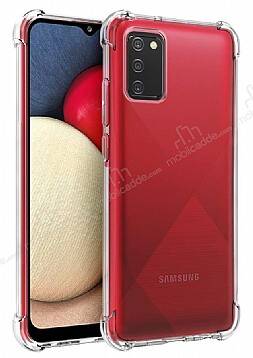 Dafoni Hummer Samsung Galaxy A02s Ultra Koruma Silikon Kenarlı Şeffaf Kılıf - 1