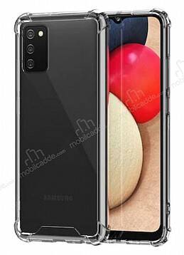 Dafoni Hummer Samsung Galaxy A03s Ultra Koruma Silikon Kenarlı Şeffaf Kılıf - 1