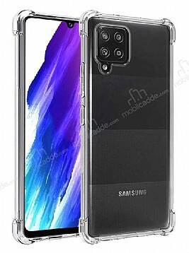 Dafoni Hummer Samsung Galaxy A12 Ultra Koruma Silikon Kenarlı Şeffaf Kılıf - 1