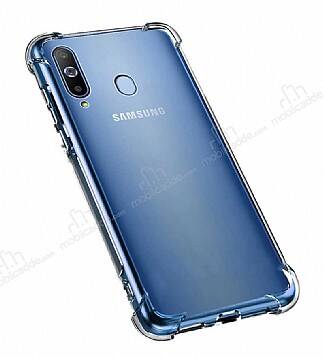 Dafoni Hummer Samsung Galaxy A30S Ultra Koruma Silikon Kenarlı Şeffaf Kılıf - 1