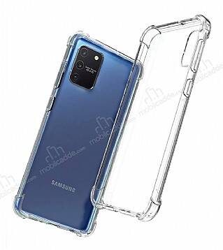 Dafoni Hummer Samsung Galaxy S10 Lite Ultra Koruma Silikon Kenarlı Şeffaf Kılıf - 1