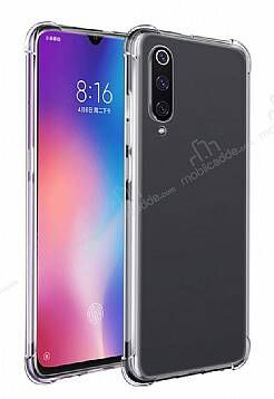 Dafoni Hummer Xiaomi Mi 9 SE Ultra Koruma Silikon Kenarlı Şeffaf Kılıf - 1