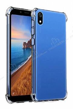 Dafoni Hummer Xiaomi Redmi 7A Ultra Koruma Silikon Kenarlı Şeffaf Kılıf - 1