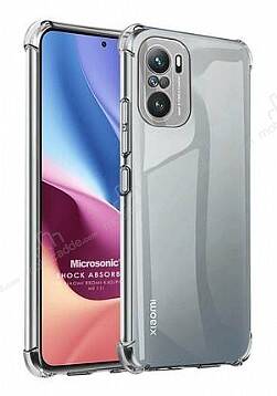 Dafoni Hummer Xiaomi Redmi K40 Pro Ultra Koruma Silikon Kenarlı Şeffaf Kılıf - 1