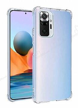 Dafoni Hummer Xiaomi Redmi Note 10 Pro Max Ultra Koruma Silikon Kenarlı Şeffaf Kılıf - 1