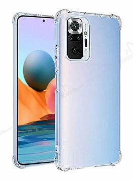 Dafoni Hummer Xiaomi Redmi Note 10 Pro Ultra Koruma Silikon Kenarlı Şeffaf Kılıf - 1