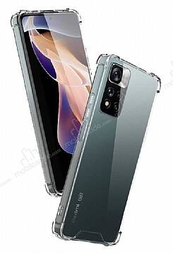 Dafoni Hummer Xiaomi Redmi Note 11 Pro Ultra Koruma Silikon Kenarlı Şeffaf Kılıf - 1