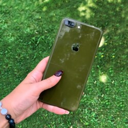 Dafoni iPhone 13 Mini Metalik Parlak Görünümlü Koyu Yeşil Telefon Kaplama - 2