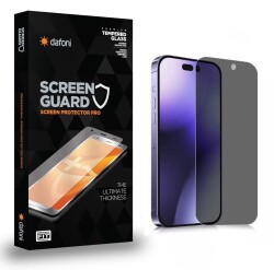 Dafoni iPhone 14 Pro Full Privacy Tempered Glass Premium Cam Ekran Koruyucu - 1