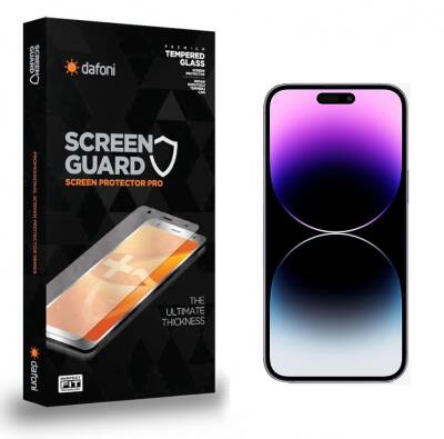 Dafoni iPhone 14 Pro Max Tempered Glass Premium Cam Ekran Koruyucu - 1