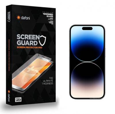 Dafoni iPhone 14 Pro Tempered Glass Premium Cam Ekran Koruyucu - 1