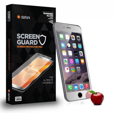 Dafoni iPhone 6 Plus / 6S Plus Ön + Arka Tempered Glass Ayna Silver Cam Ekran Koruyucu - 1