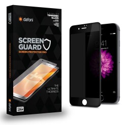 Dafoni iPhone 7 Plus / 8 Plus Full Privacy Tempered Glass Premium Siyah Cam Ekran Koruyucu - 1