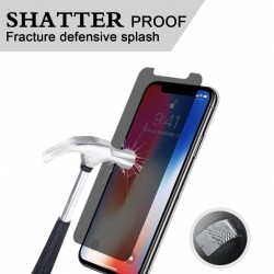 Dafoni iPhone X / XS Full Privacy Tempered Glass Premium Cam Ekran Koruyucu - 3