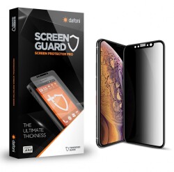 Dafoni iPhone XS Max Full Privacy Tempered Glass Premium Cam Ekran Koruyucu - 1