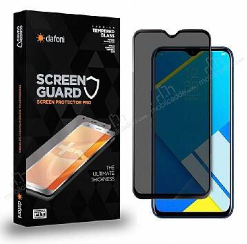 Dafoni Oppo A15 Full Privacy Tempered Glass Premium Cam Ekran Koruyucu - 1