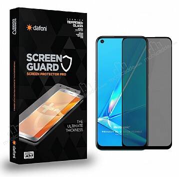 Dafoni Oppo A52 Full Privacy Tempered Glass Premium Cam Ekran Koruyucu - 1