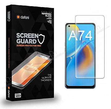 Dafoni Oppo A74 4G Tempered Glass Premium Cam Ekran Koruyucu - 1