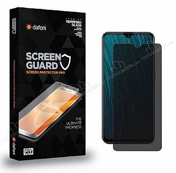 Dafoni Oppo AX7 Full Privacy Tempered Glass Premium Cam Ekran Koruyucu - 1