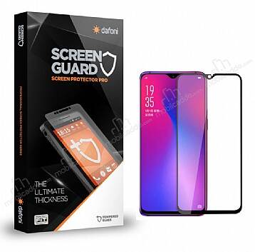 Dafoni Oppo AX7 / Oppo A5s Tempered Glass Premium Full Siyah Cam Ekran Koruyucu - 1