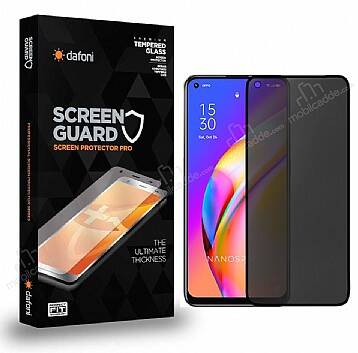 Dafoni Oppo Reno 5 Lite Full Privacy Tempered Glass Premium Cam Ekran Koruyucu - 1