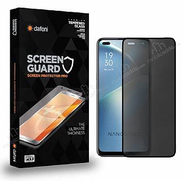 Dafoni Oppo Reno4 Lite Full Privacy Tempered Glass Premium Cam Ekran Koruyucu - 1