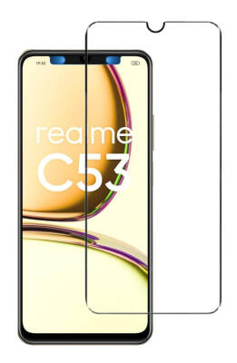 Dafoni Realme C53 Tempered Glass Premium Cam Ekran Koruyucu - 2