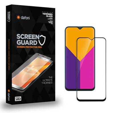 Dafoni Samsung Galaxy A10 / A10S Tempered Glass Premium Full Siyah Cam Ekran Koruyucu - 1