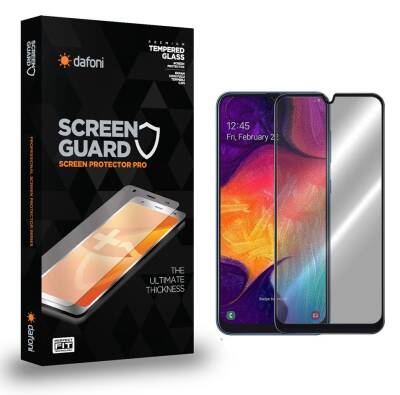 Dafoni Samsung Galaxy A10 Full Privacy Tempered Glass Premium Cam Ekran Koruyucu - 1