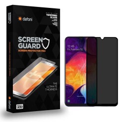 Dafoni Samsung Galaxy A12 Full Privacy Tempered Glass Premium Cam Ekran Koruyucu - 1