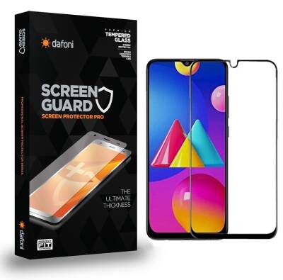 Dafoni Samsung Galaxy A12 Tempered Glass Premium Full Cam Ekran Koruyucu - 1