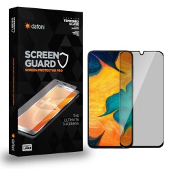 Dafoni Samsung Galaxy A30S Full Privacy Tempered Glass Premium Cam Ekran Koruyucu - 1