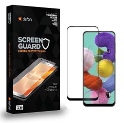 Dafoni Samsung Galaxy A51 Tempered Glass Premium Full Cam Ekran Koruyucu - 1