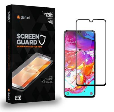 Dafoni Samsung Galaxy A70 Tempered Glass Premium Full Cam Ekran Koruyucu - 1