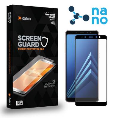 Dafoni Samsung Galaxy A8 2018 Full Nano Premium Siyah Ekran Koruyucu - 1