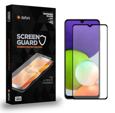 Dafoni Samsung Galaxy M22 Tempered Glass Premium Full Cam Ekran Koruyucu - 1