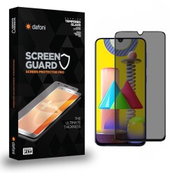 Dafoni Samsung Galaxy M31 Full Privacy Tempered Glass Premium Cam Ekran Koruyucu - 1