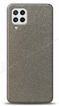 Dafoni Samsung Galaxy M32 Silver Parlak Simli Telefon Kaplama - 1