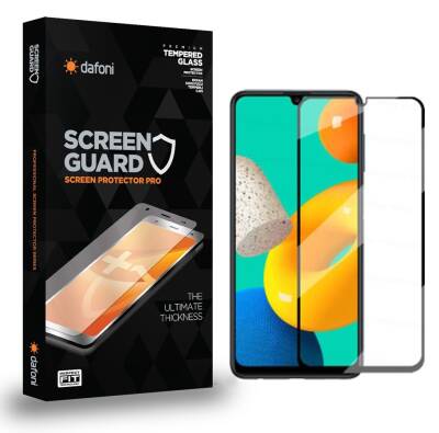 Dafoni Samsung Galaxy M32 Tempered Glass Premium Full Cam Ekran Koruyucu - 1