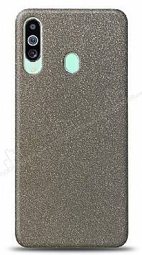 Dafoni Samsung Galaxy M40 Silver Parlak Simli Telefon Kaplama - 1