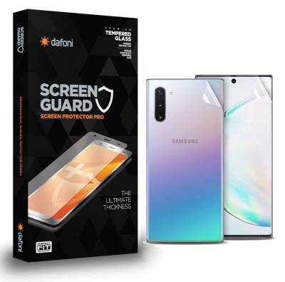 Dafoni Samsung Galaxy Note 10 Curve Darbe Emici Şeffaf Ön+Arka Ekran Koruyucu Film - 1