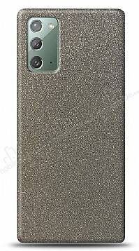 Dafoni Samsung Galaxy Note 20 Silver Parlak Simli Telefon Kaplama - 1