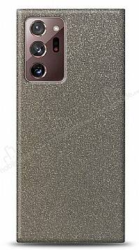 Dafoni Samsung Galaxy Note 20 Ultra Silver Parlak Simli Telefon Kaplama - 1