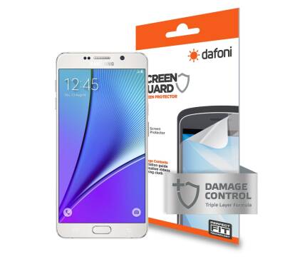 Dafoni Samsung Galaxy Note 5 Darbe Emici Full Ekran Koruyucu Film - 1