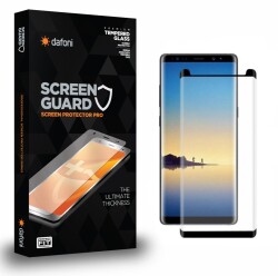 Dafoni Samsung Galaxy Note 8 Tempered Glass Premium Curve Siyah Cam Ekran Koruyucu - 1